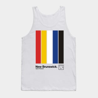 New Brunswick // Original Minimalist Artwork Poster Design Tank Top